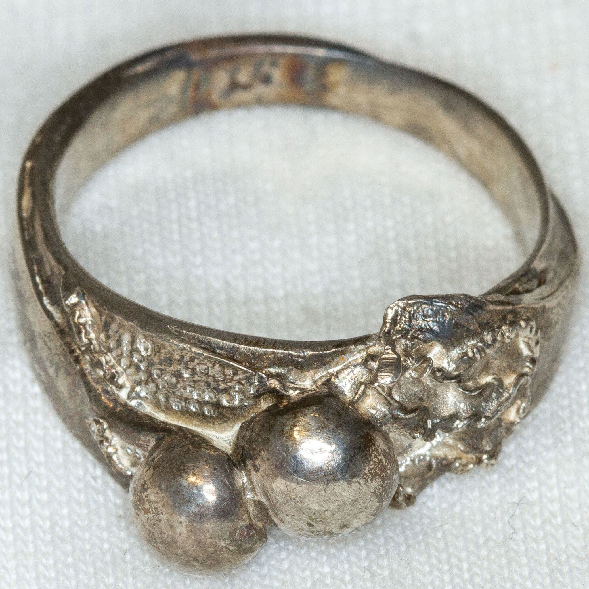 Artisan Sculptural Sterling Silver Ring - Size 6
