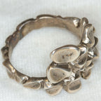Artisan Sculptural Sterling Silver "Duckweed" Ring - Size 7
