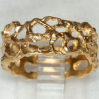 Artisan "Into The Net" 10k Yellow Gold Band - Size 8