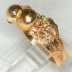 Artisan Sculptural 10k Yellow Gold Statement Ring - Size 6