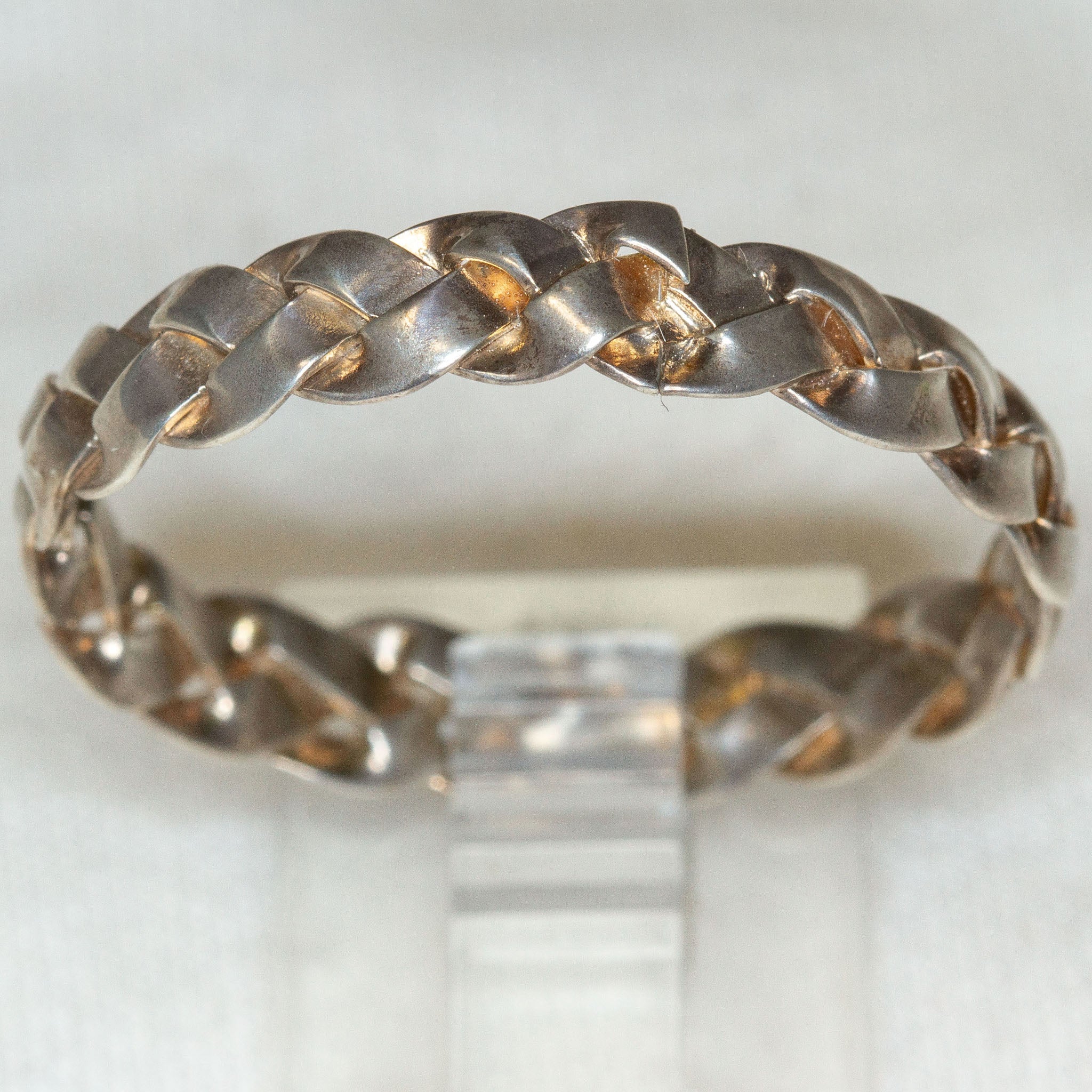 Classic Braided Sterling Silver Band - 5mm Wide Secondary image