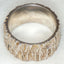 Artisan Cast "Tree Bark" Sterling Silver Band - 13mm Wide
