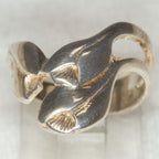 Artisan Sterling Silver Calla Lily Floral Ring - Size 6 1/2