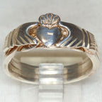 Classic 925 Sterling Silver Claddagh Ring - Size 11