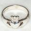 Classic 925 Sterling Silver Claddagh Ring - Size 10 1/2