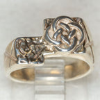 Celtic Knot Sterling Silver Cast Ring - Size 5.25