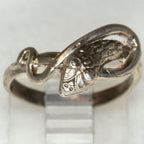 Vintage Sterling Silver Snake Wrap Ring - Size 4.75