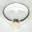 Minimalist 925 Silver Moonstone Bezel Ring - Size 6.25