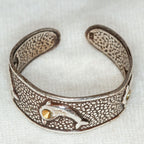Vintage 925 Silver Dolphin Motif Open-Ended Ring - Size 10+
