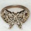 Vintage 925 Silver Pentagram Butterfly Ring - Size 7