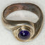 Vintage 925 Silver Iolite Swirl Ring - Size 7
