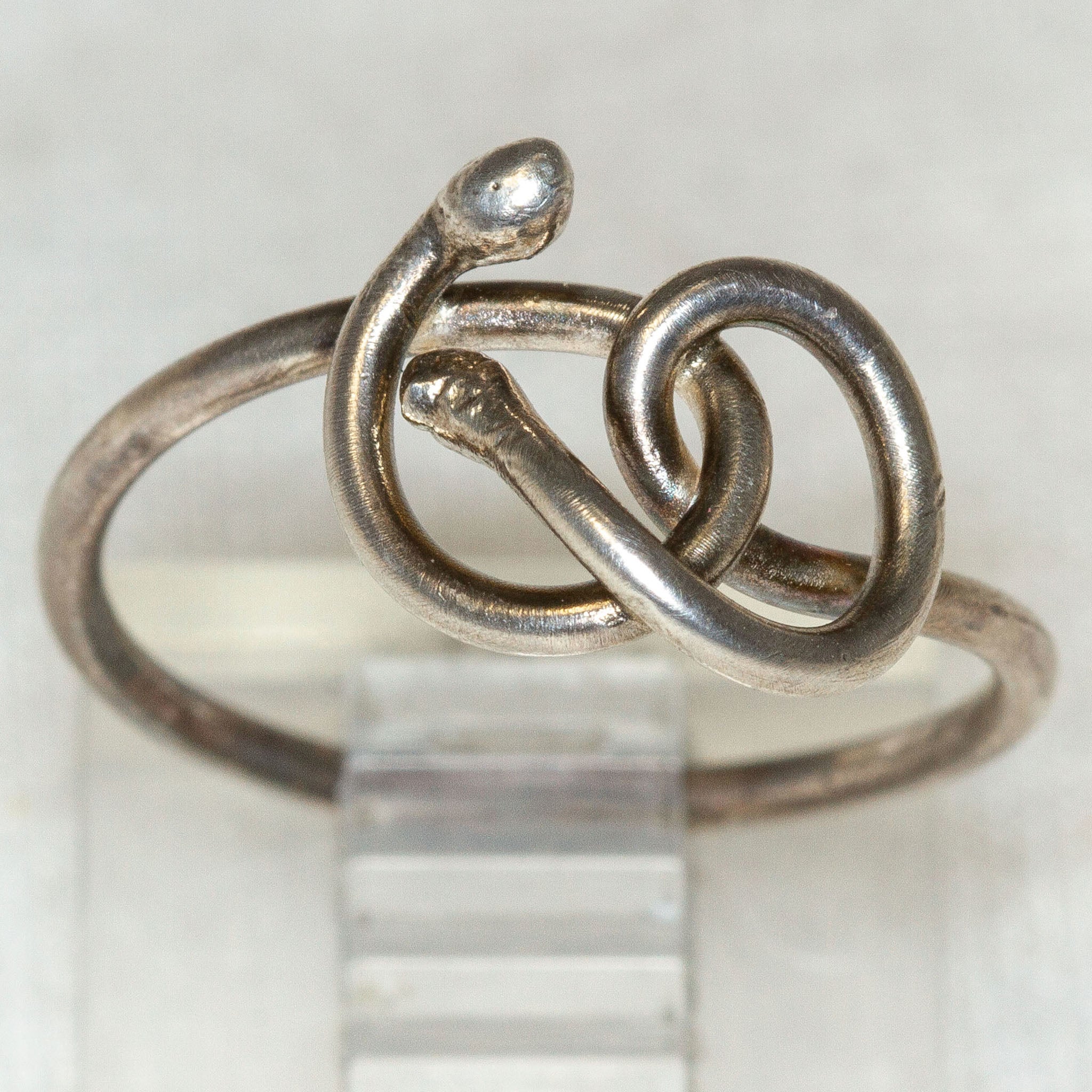Artisan 925 Sterling Silver Wire Knot Ring - Size 5.25