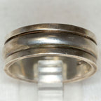 Vintage 925 Silver Triple-Band Ring - Size 9.5