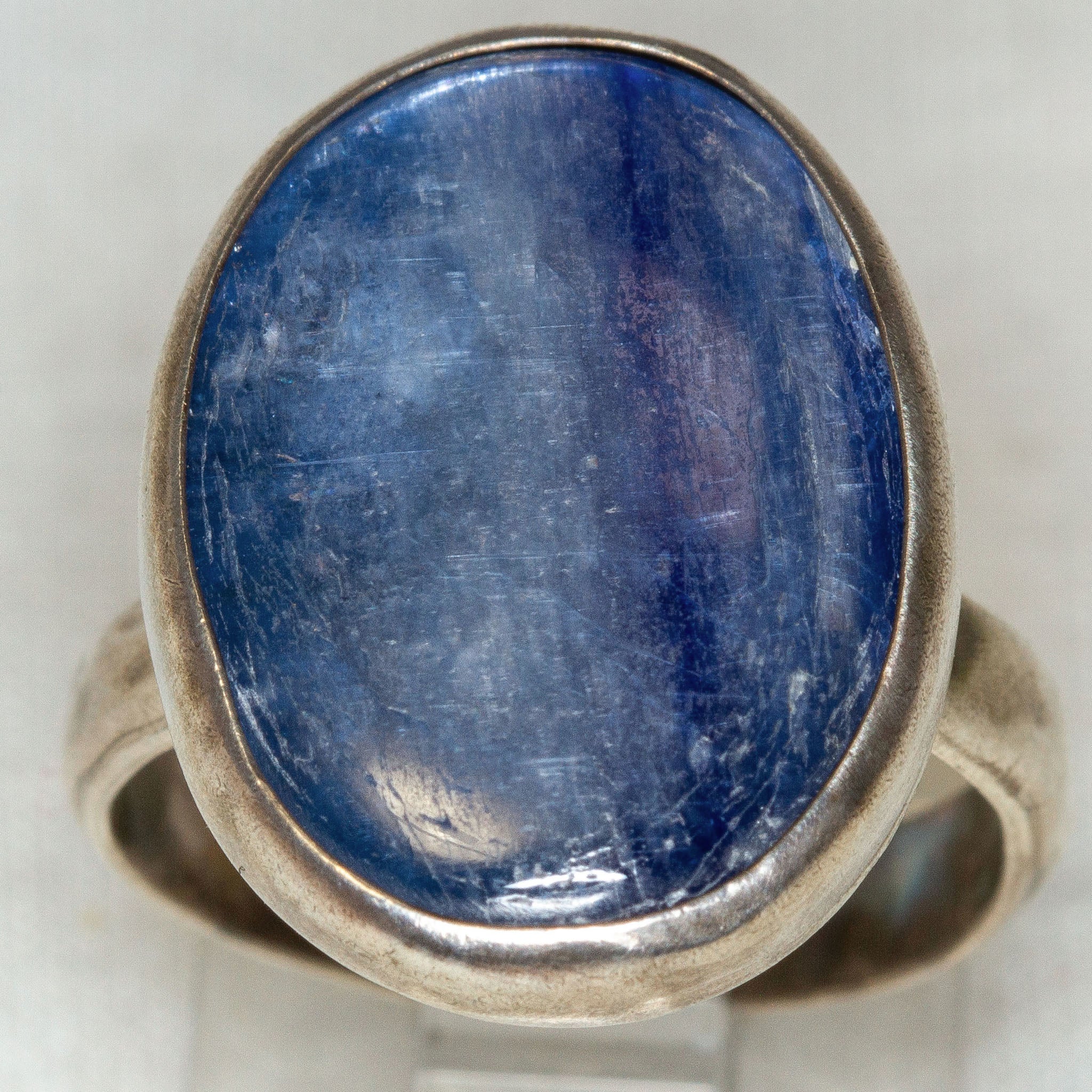 925 Silver Kyanite Bezel Ring - Size 6.5 Secondary image