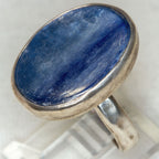 925 Silver Kyanite Bezel Ring - Size 6.5