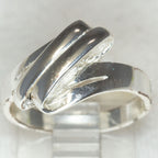 Vintage 925 Sterling Silver Swirl Wrap Ring - Size 7