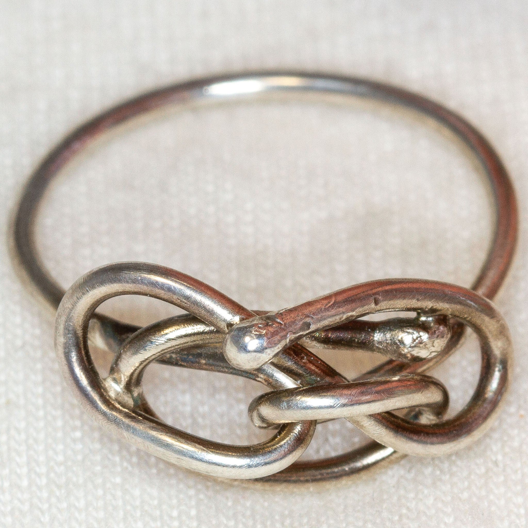 Sterling Silver Free-Form Wire Knot Ring