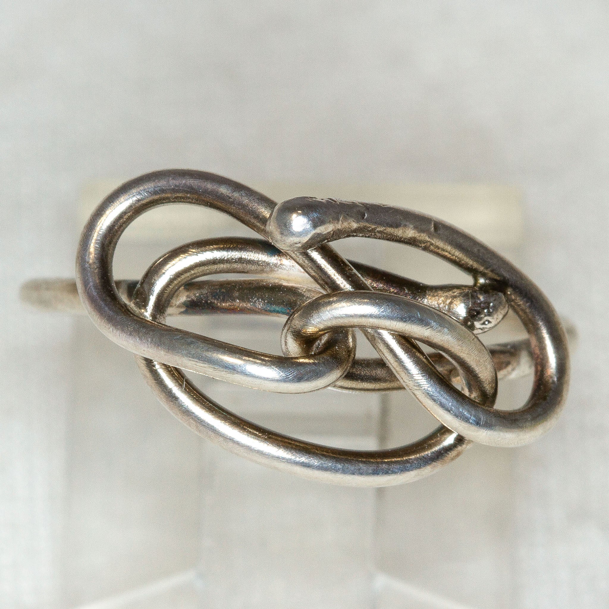 Sterling Silver Free-Form Wire Knot Ring Secondary image