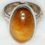 925 Silver Tiger Eye Statement Ring - Size 8.5