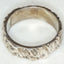925 Silver Tree Bark Texture Band Ring - Size 9