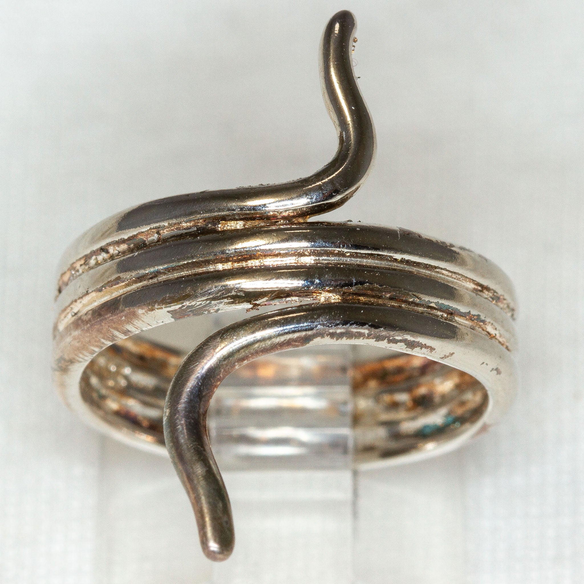 925 Sterling Silver Serpent Wrap Ring - Size 7 Secondary image