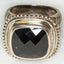 Sterling Silver Black Onyx Statement Ring