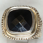 Sterling Silver Black Onyx Statement Ring