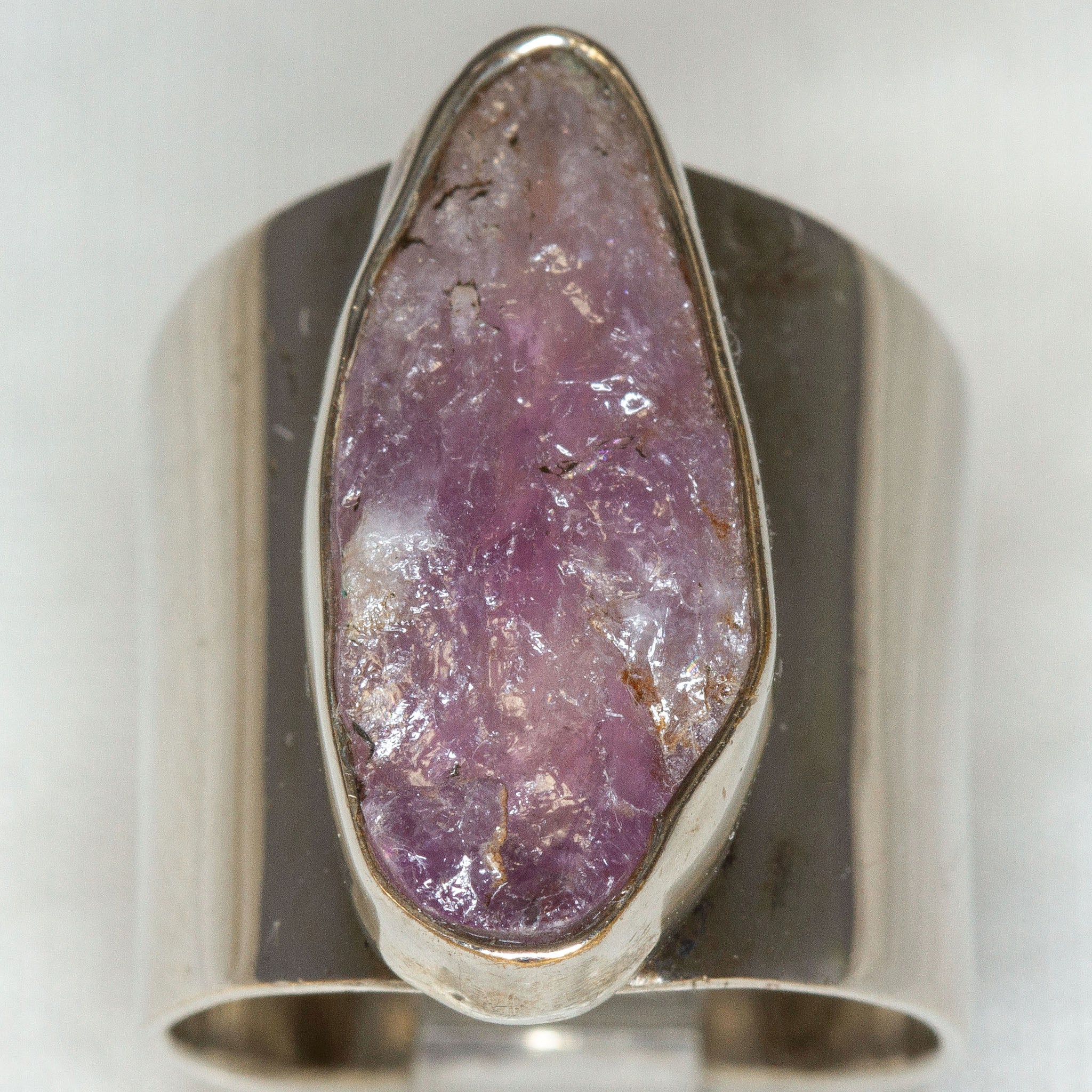 Statement 925 Silver Amethyst Ring - Size 5 Secondary image