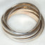 925 Silver Multi-Band Interlocking Ring - Size 7