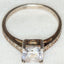 925 Silver Ring, 7x7mm Cubic Zirconia Center Stone, Size 8