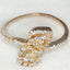 925 Silver Ring with Sparkling Cubic Zirconia Pavé - Size 8.75