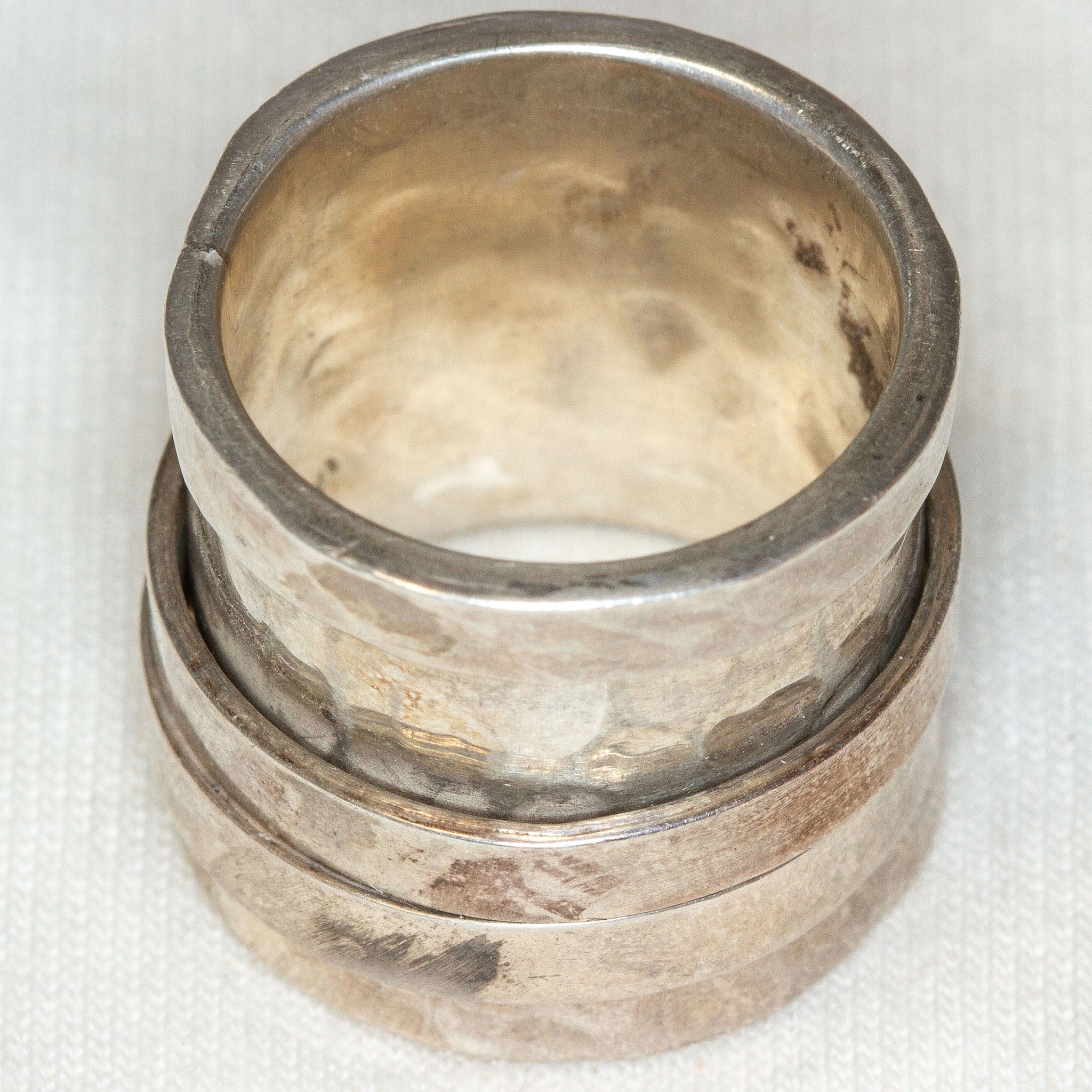 925 Silver Double Spin Ring - Size 5.5 Main image