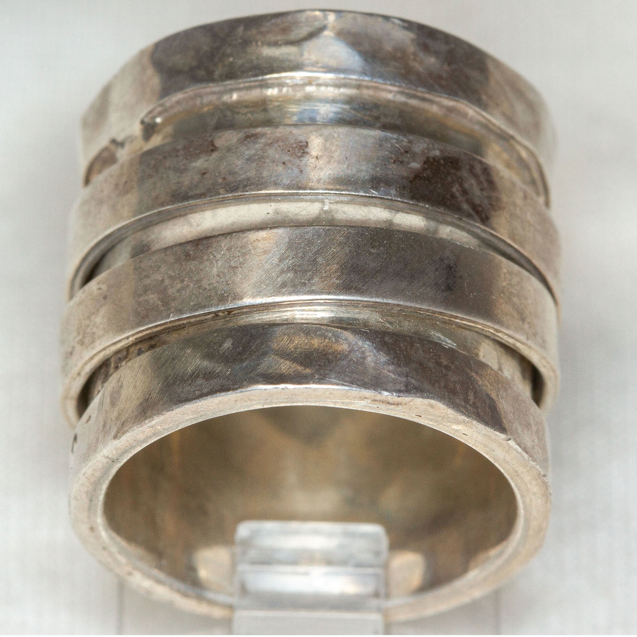925 Silver Double Spin Ring - Size 5.5 Secondary image