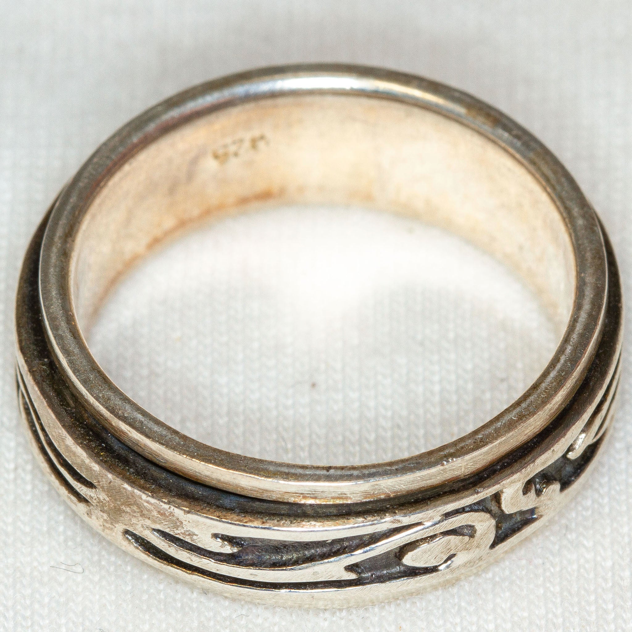 925 Silver Spin Ring - Size 10.25 Main image