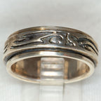 925 Silver Spin Ring - Size 10.25